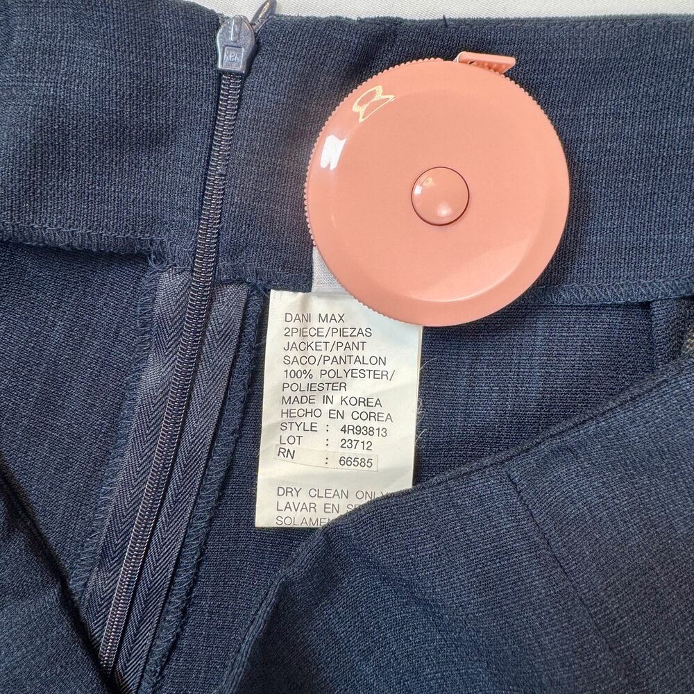 Dani Max Dress Pants Navy Blue Women’s 14 Corporate Office Siren Workwear Plus - Picture 11 of 16